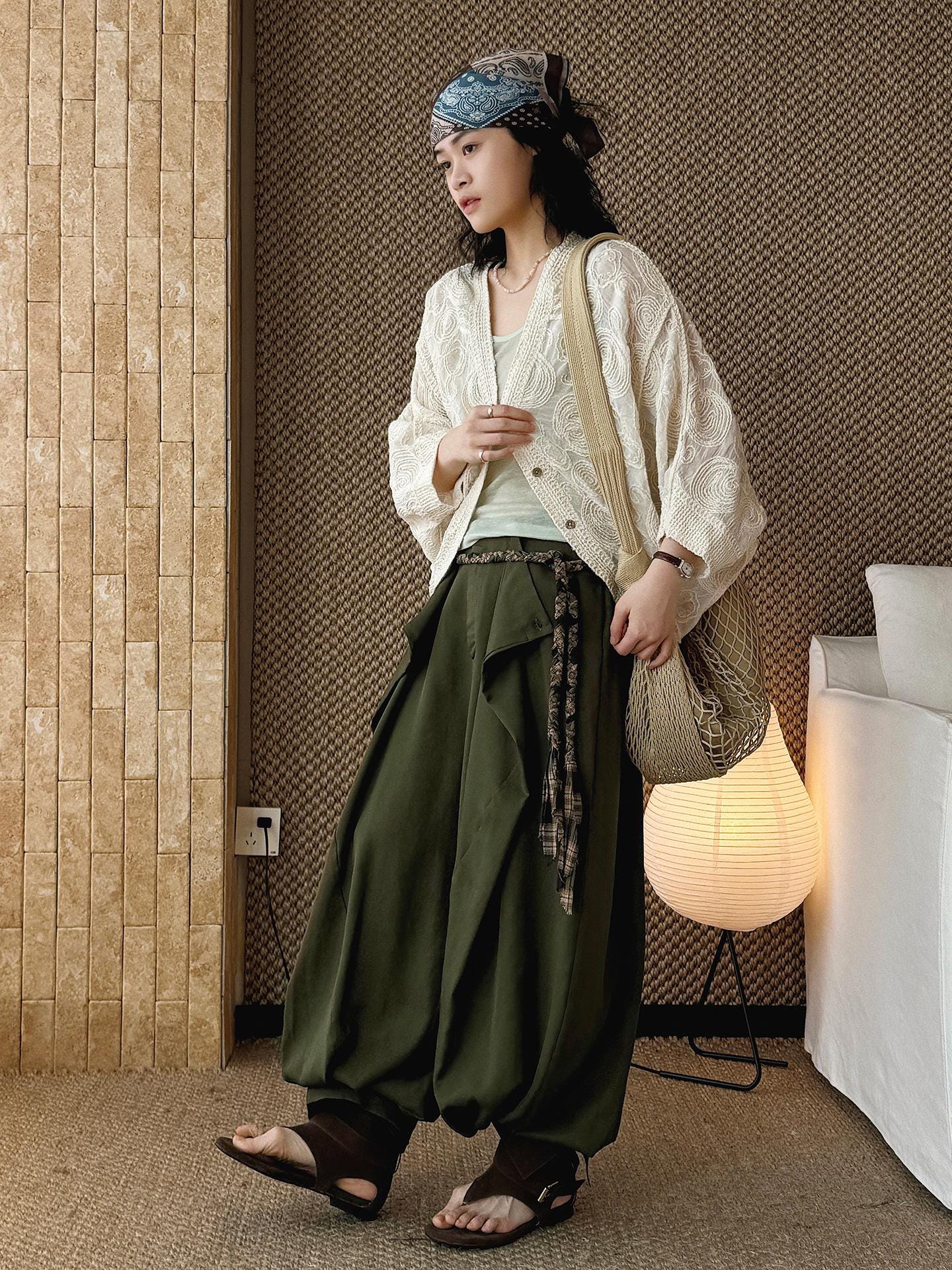 Paisley Embroidered Lace Lightweight Cotton Cover Up Sheer Button Shirt Vintage Style Layering Top