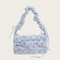 Shirring Canvas Large-Capacity Shoulder Tote Bag
