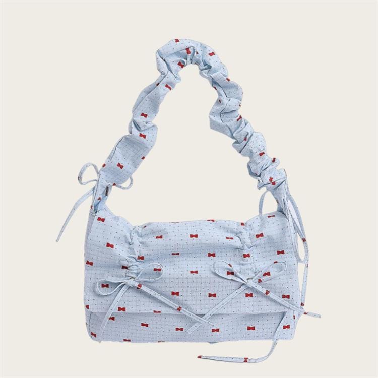 Shirring Canvas Large-Capacity Shoulder Tote Bag