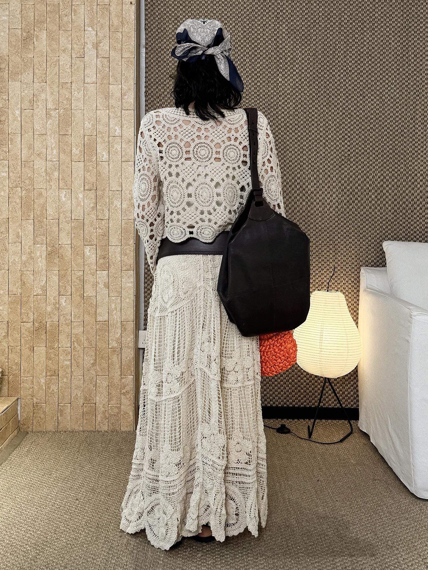 French Bohemian Crochet Knit Top, Spring Cottagecore Sheer Sweater, Handmade Style Short Lace Blouse